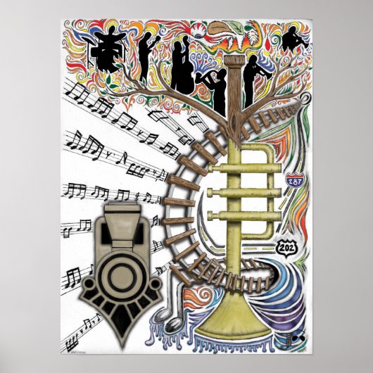 Poster "Le Son Entendu À Travers Les Arbres" (Devant)