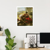 Poster Le Sonnet, 1839 (huile sur panneau) (Bureau à domicile)