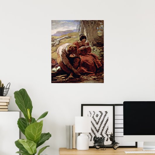 Poster Le sonnet, par William Mulready (Bureau à domicile)