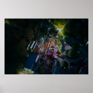Poster Le Sourire Au Drone De Nuit | Alton Towers Resort