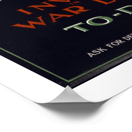 Poster Le souverain britannique gagnera (blanc) (Coin)