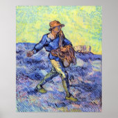 Poster Le Sower 1 par Vincent van Gogh (Devant)