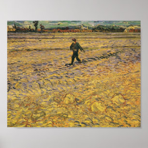 Poster Le Sower, Vincent van Gogh