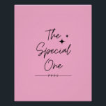 Poster Le spécial<br><div class="desc">Conception de la phrase "The Special One".</div>