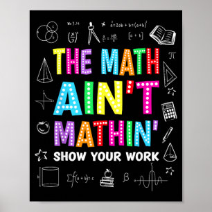 Poster Le spectacle de maths n'est pas mathématique Prof