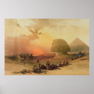 Poster Le Sphinx à Giza