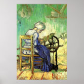 Poster Le Spinner par Vincent van Gogh (Devant)