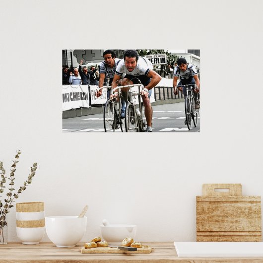 Poster Le Sprint à trois Paris-Roubaix 1981 (Cuisine)