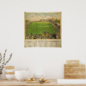 Poster Le stade de baseball Polo Grounds en 1887 (Cuisine)