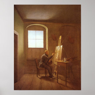 Poster Le studio de Caspar David Friedrich