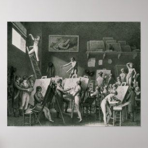 Poster Le Studio de Jacques Louis David