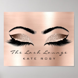 Poster Le studio nommé rose de beauté de maquillage