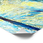 Poster Le style VanGogh aux oiseaux solitaires (Coin)