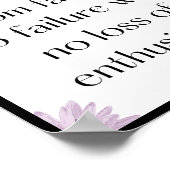 Poster Le succès est en train de trébucher de l'échec à l (Coin)