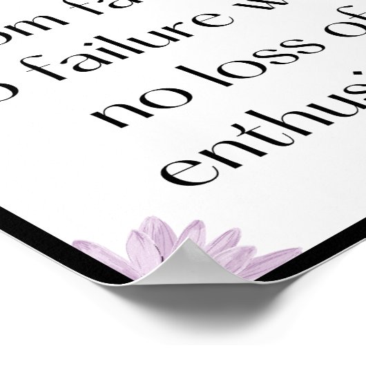 Poster Le succès est en train de trébucher de l'échec à l (Coin)