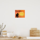 Poster Le succès est un voyage, pas une destination. Post (Cuisine)