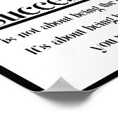 Poster Le succès ne consiste pas à être le meilleur. C'es (Coin)