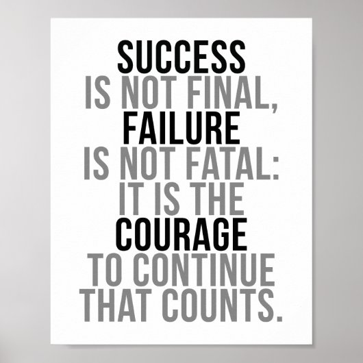 Poster Le succès n'est pas définitif (Devant)