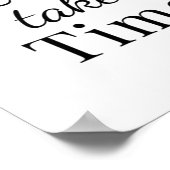 Poster Le succès prend du temps - Sticker de devis motiva (Coin)