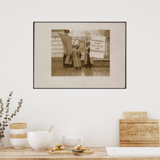 Poster Le suffrage des femmes (Cuisine)