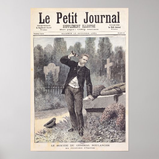 Poster Le suicide du général Georges Ernest (Devant)