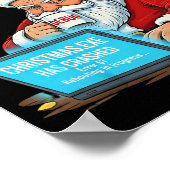 Poster Le support technique du Père Noël redémarre Noël d (Coin)