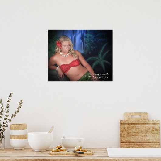 Poster "Le Surf d'été" (Cuisine)