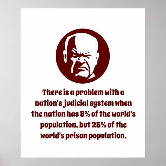 Poster Le système judiciaire d'une nation pose problème (Devant)