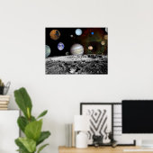 Poster Le système solaire (Bureau à domicile)