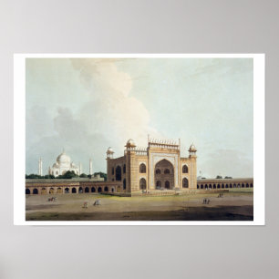 Poster Le Taj Mahal à Âgrâ, 'du paysage oriental : Twe