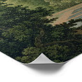 Poster Le Taj Mahal, Agra, du jardin (Coin)