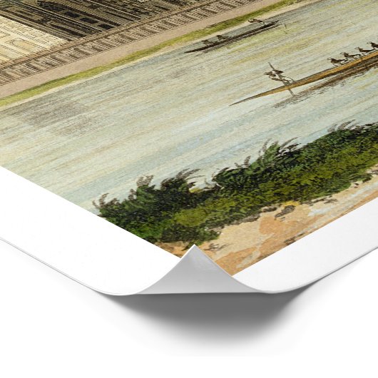 Poster Le Taj Mahal, la tombe de l'empereur Shah Jehan et (Coin)