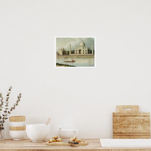 Poster Le Taj Mahal, la tombe de l'empereur Shah Jehan et (Cuisine)