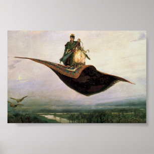 Poster Le tapis volant de Viktor Vasnetsov (1880)