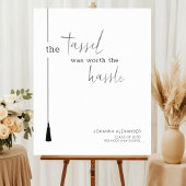 Poster Le Tassel Vaut La Peine De L'Affiche De Graduation