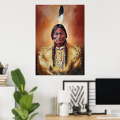 Poster Le taureau assis (Bureau à domicile)