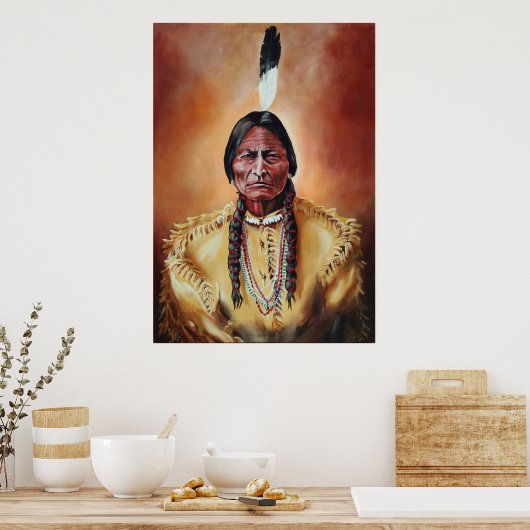 Poster Le taureau assis (Cuisine)