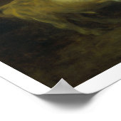 Poster Le taureau blanc dans la stabilité (huile sur toil (Coin)