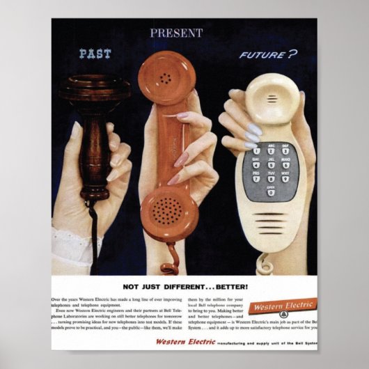 POSTER LE TÉLÉPHONE MODERNE (Devant)