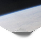 Poster Le télescope spatial Hubble en orbite au-dessus de (Coin)
