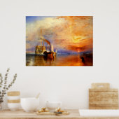 Poster Le Temeraire de combat, J. M. W. Turner (Cuisine)