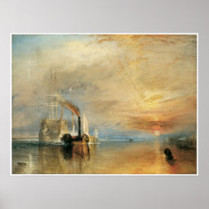 Poster Le Temeraire de combat J.M.W. Turner