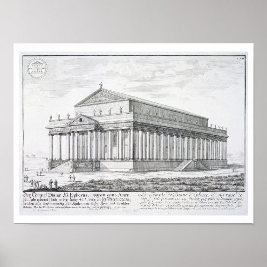 Poster Le temple de Diana à Ephèse, Turquie, de 'Entw (Devant)