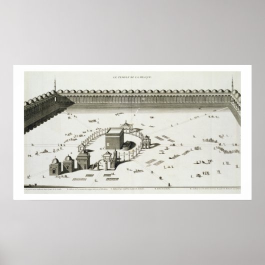 Poster Le Temple de La Mecque (gravure) (Devant)