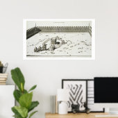 Poster Le Temple de La Mecque (gravure) (Bureau à domicile)