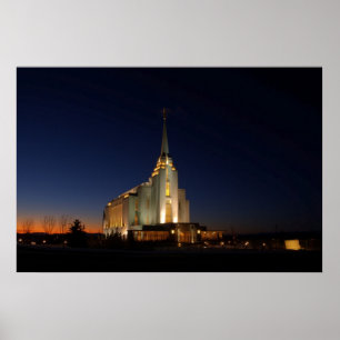 Poster Le temple de Rexburg LDS