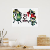 Poster "Le temps 4 est une action" (Cuisine)