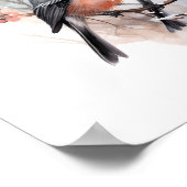 Poster Le temps battu est ici, les oiseaux à la Branche N (Coin)