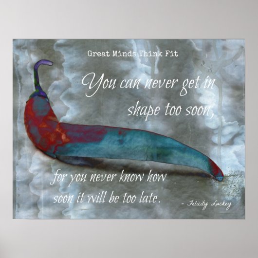 Poster Le temps de la condition physique est maintenant! (Devant)