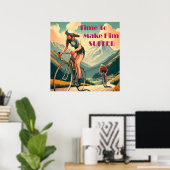 Poster Le Temps De Le Faire Souffrir En Vélo (Bureau à domicile)